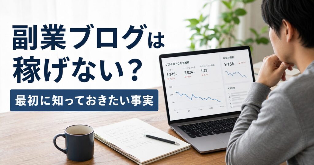 副業ブログ 稼げない