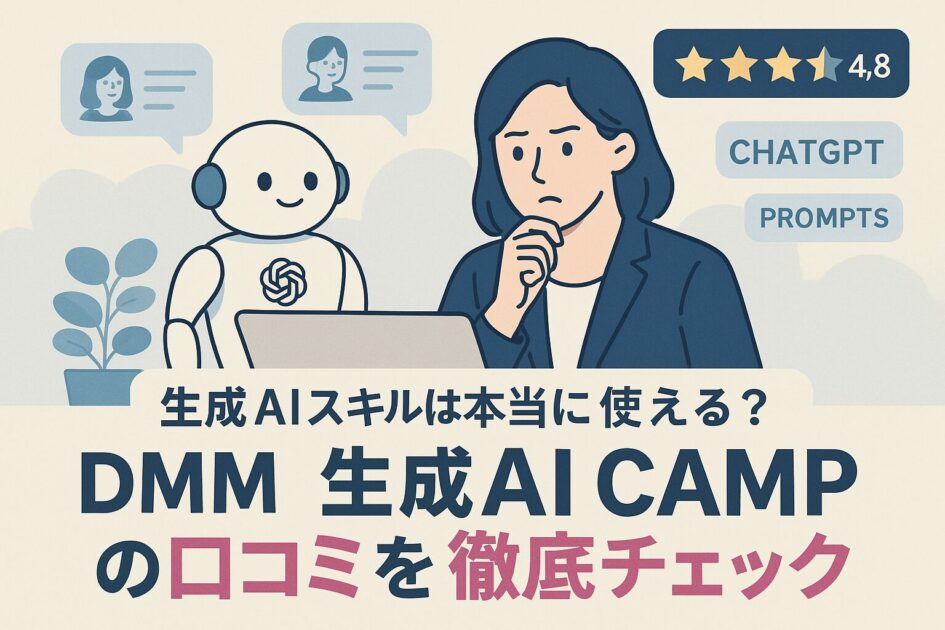 DMM生成AI CAMPの口コミ 評判