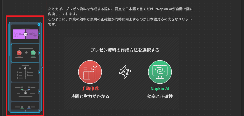 napkin ai 使い方