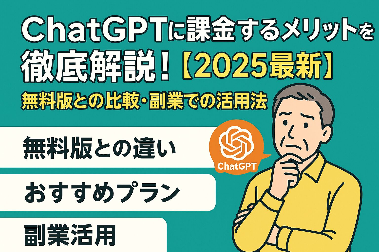 ChatGPT課金　メリット