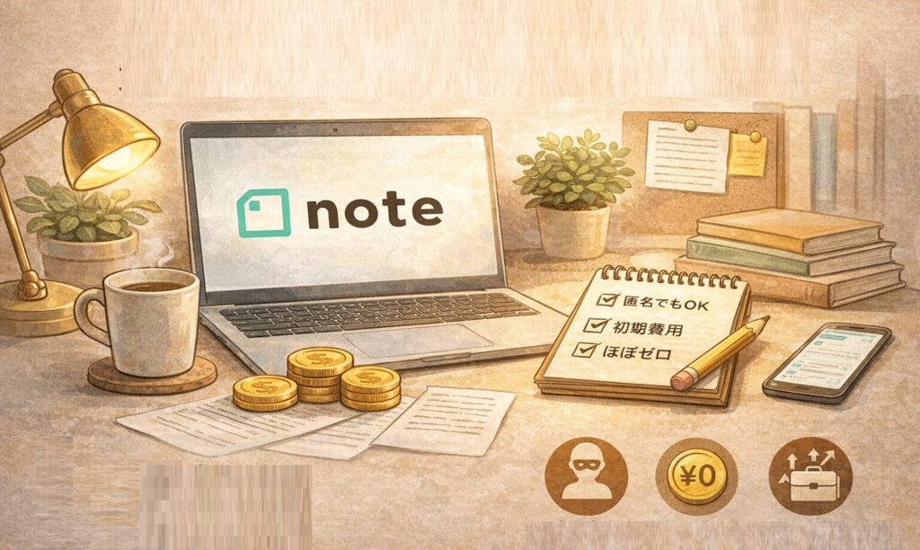 note副業　難しい