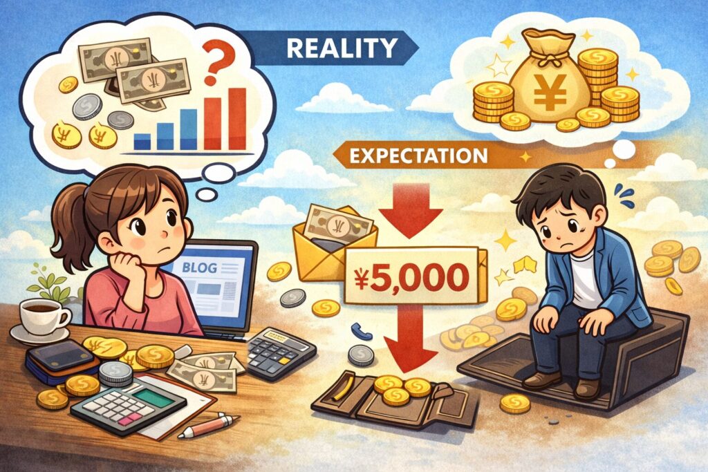 ブログ収入 一般人 平均