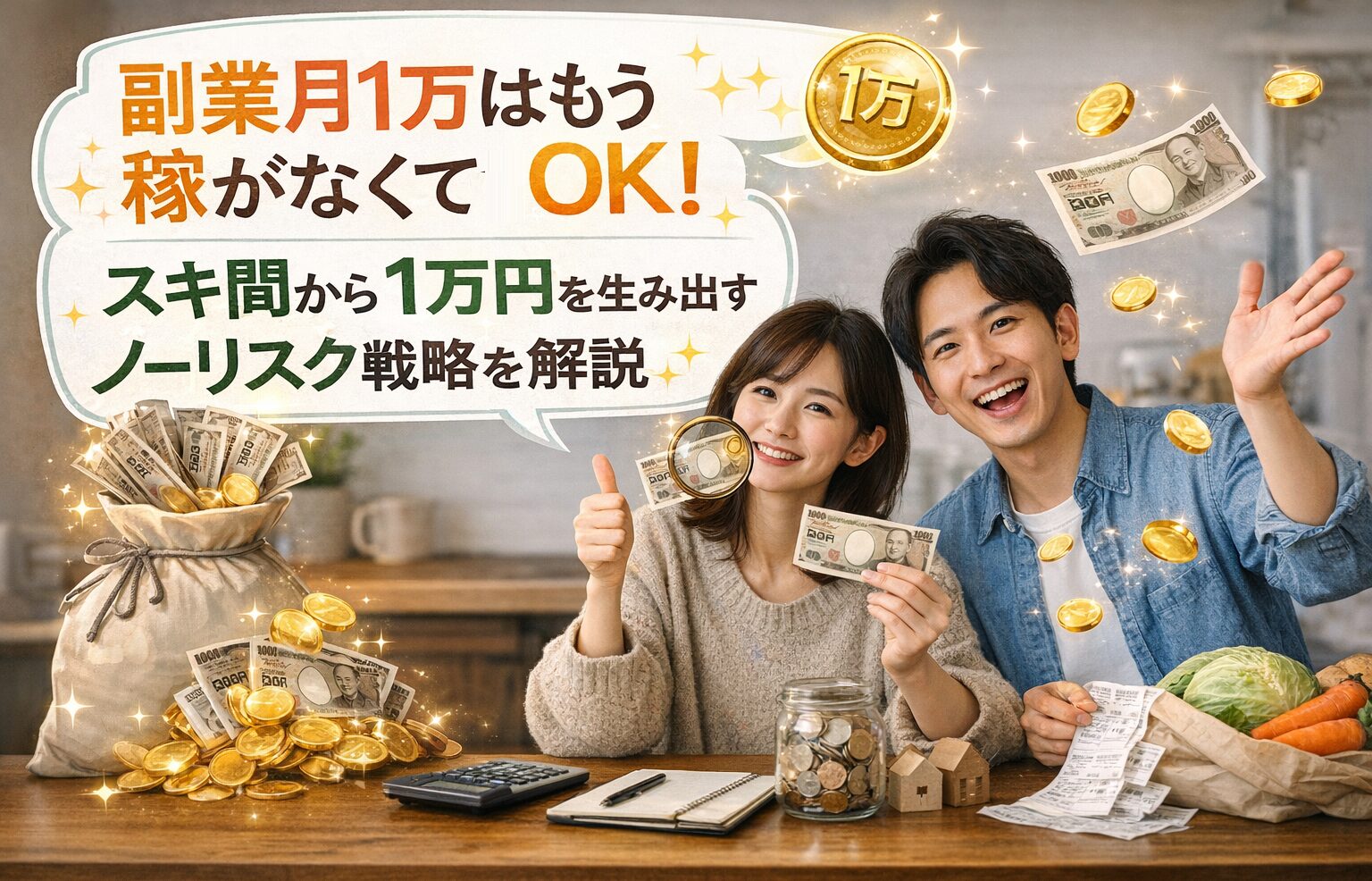 副業月1万はもう稼がなくてOK！スキ間から1万円を生み出すノーリスク戦略を完全解説