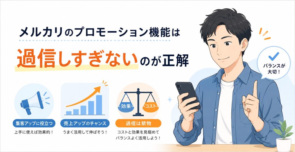 メルカリ プロモーション機能 効果なし
