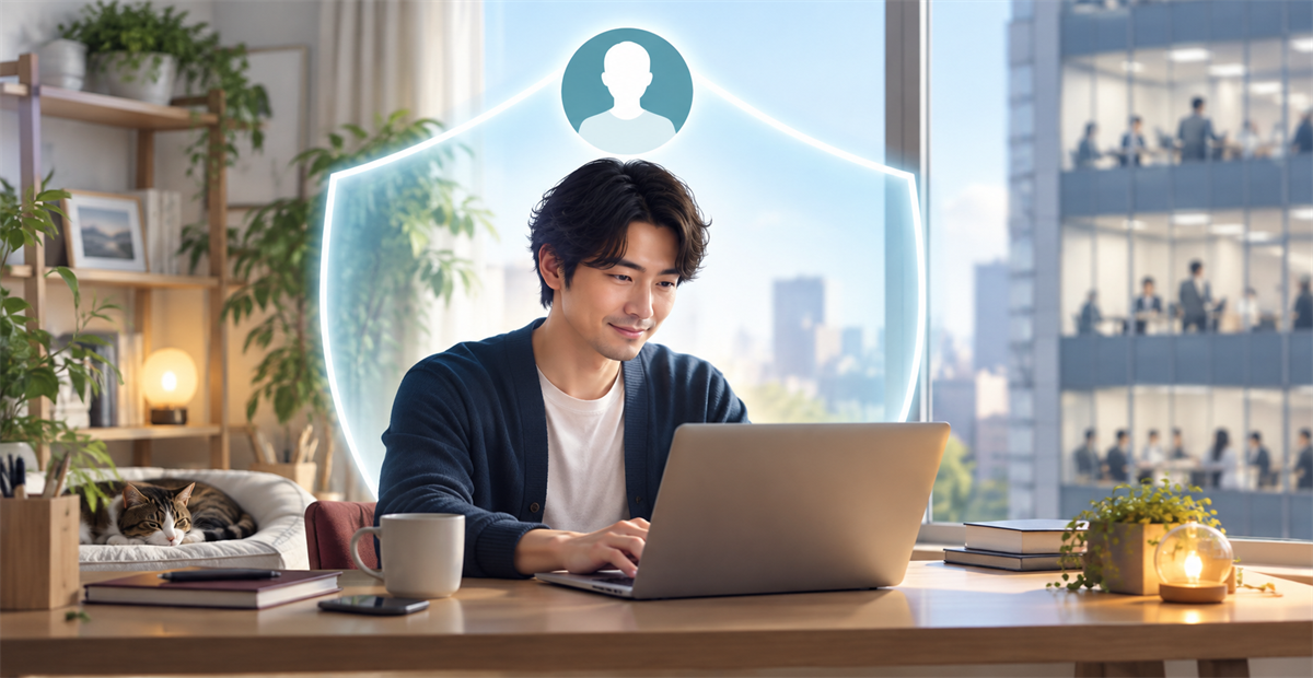 note副業の匿名性と会社バレを防ぐ仕組みのイメージ