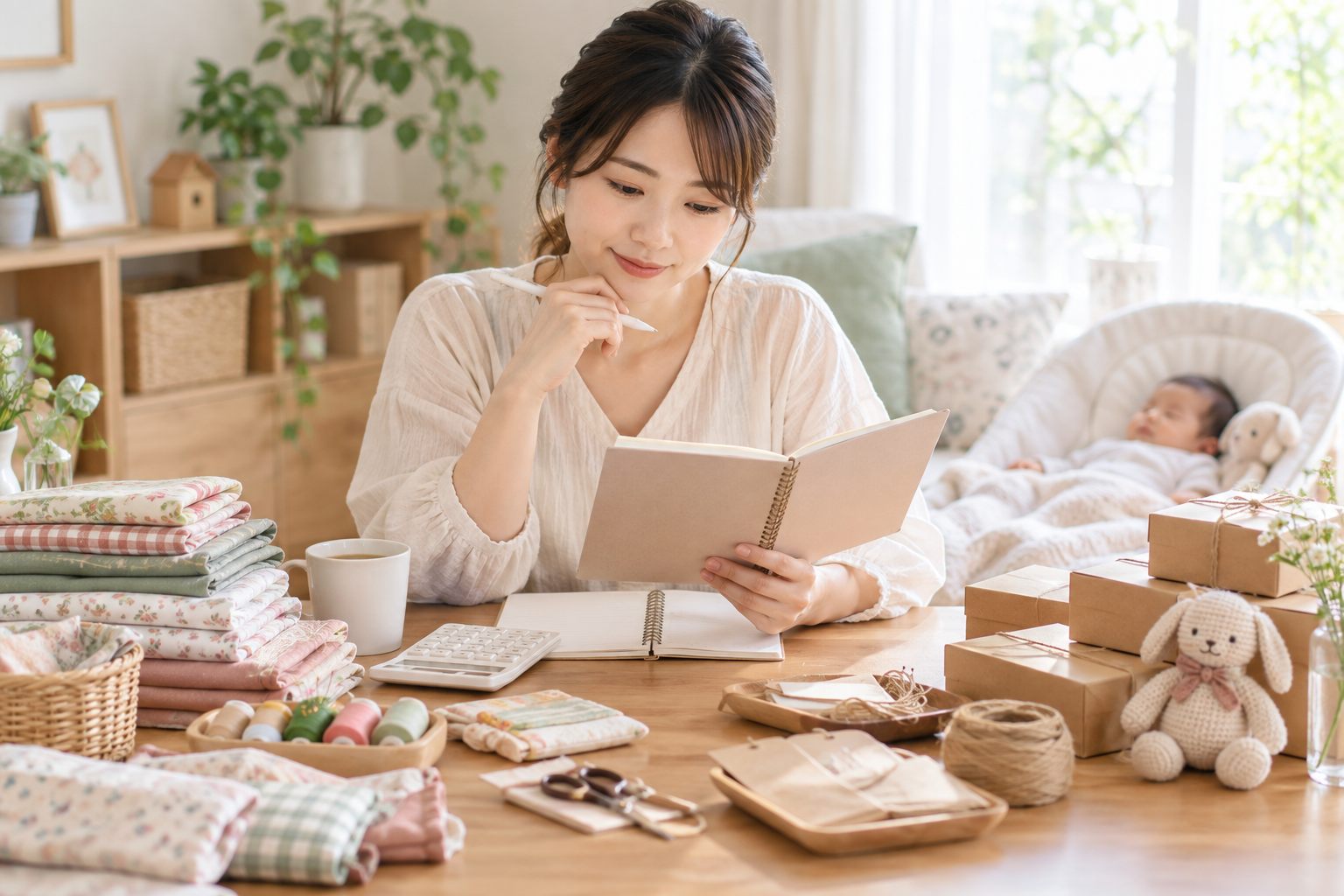 育休中にハンドメイド副業を始める前に確認するお金とルール