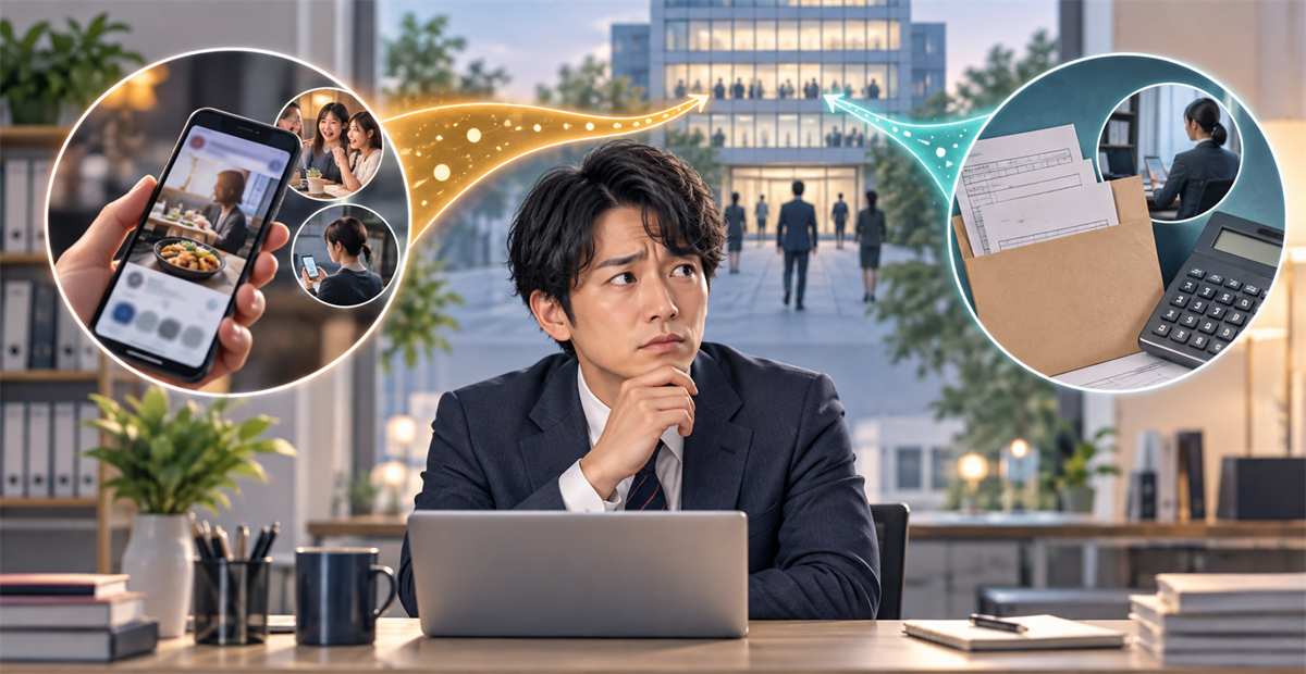 note副業がSNSと住民税から会社にバレる経路のイメージ