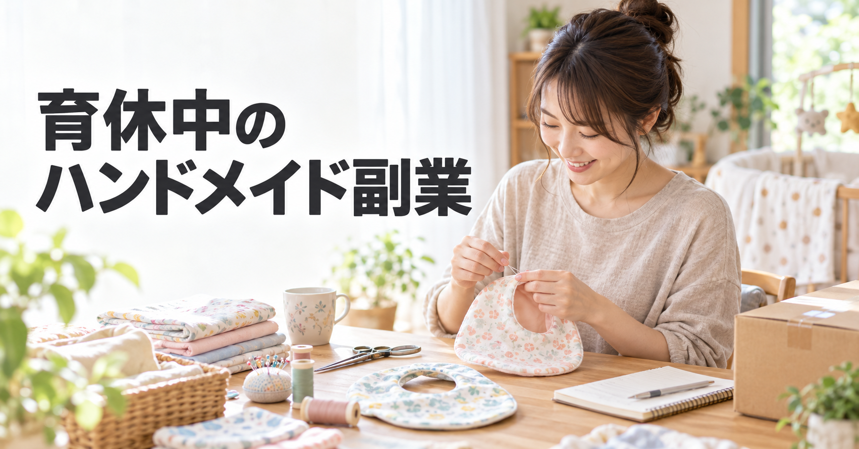 育休中にハンドメイド副業で収益化！手当金が減額されないルール＆育児と両立できる方法を解説